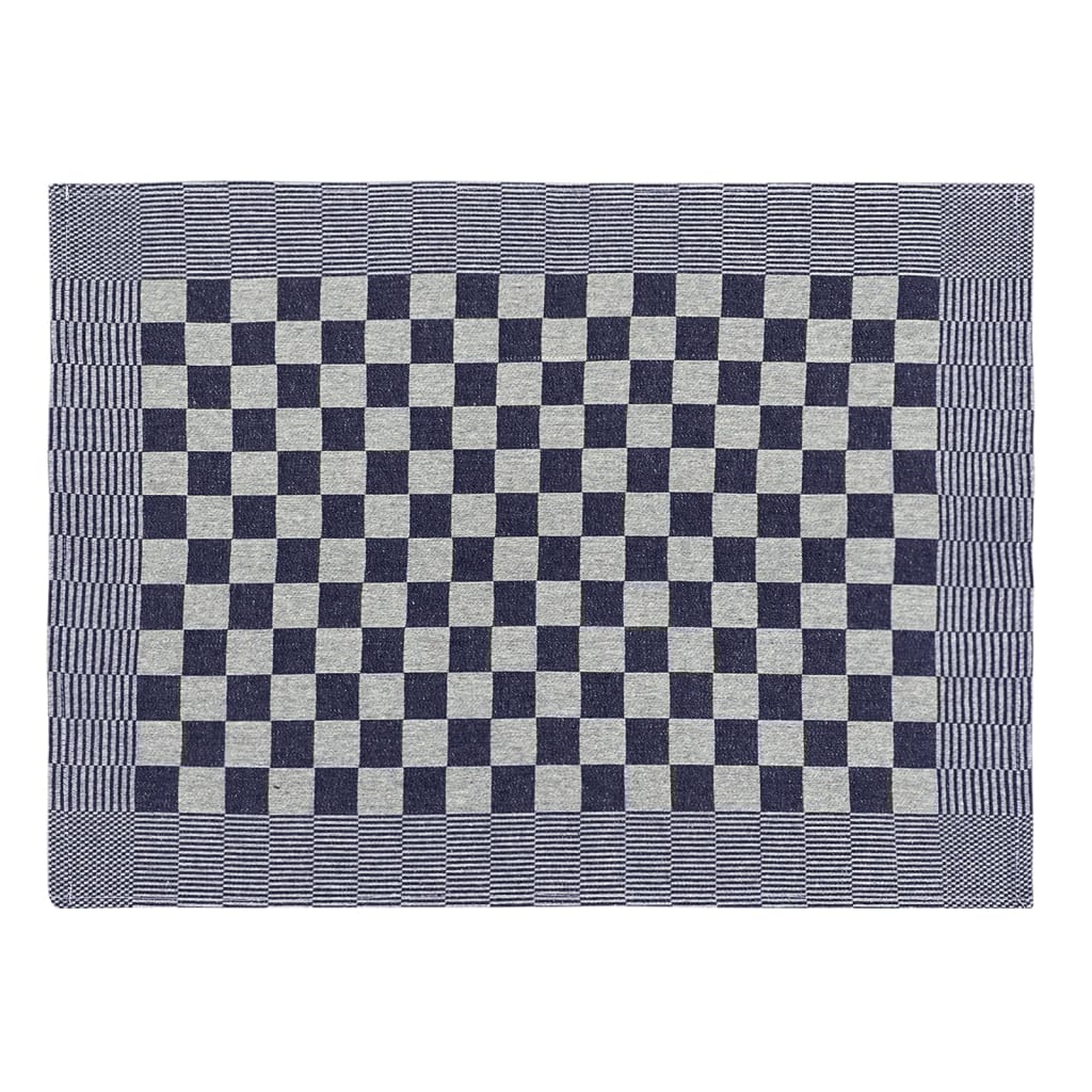 Vidaxl keukendoeken 10 st 50x70 cm katoen blauw en wit
