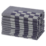 Vidaxl keukendoeken 50 st 50x70 cm katoen blauw en wit