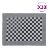 Vidaxl keukendoeken 10 st 50x70 cm katoen zwart en wit