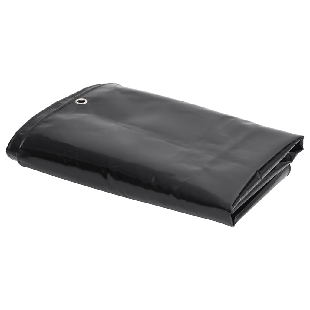 Vidaxl dekzeil 650 g m² 2x3 m zwart