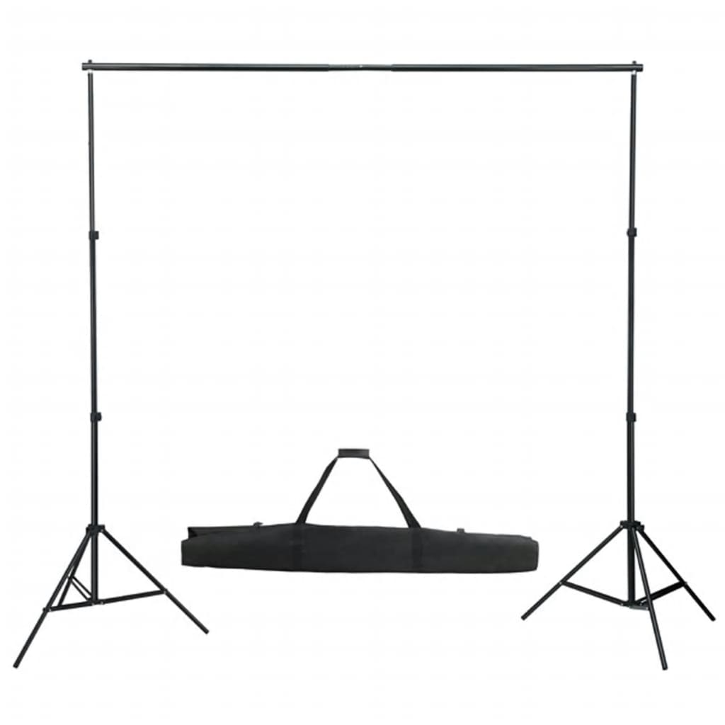 VidaXL Fotostudioset met verlichtingsset, achtergrond en reflector