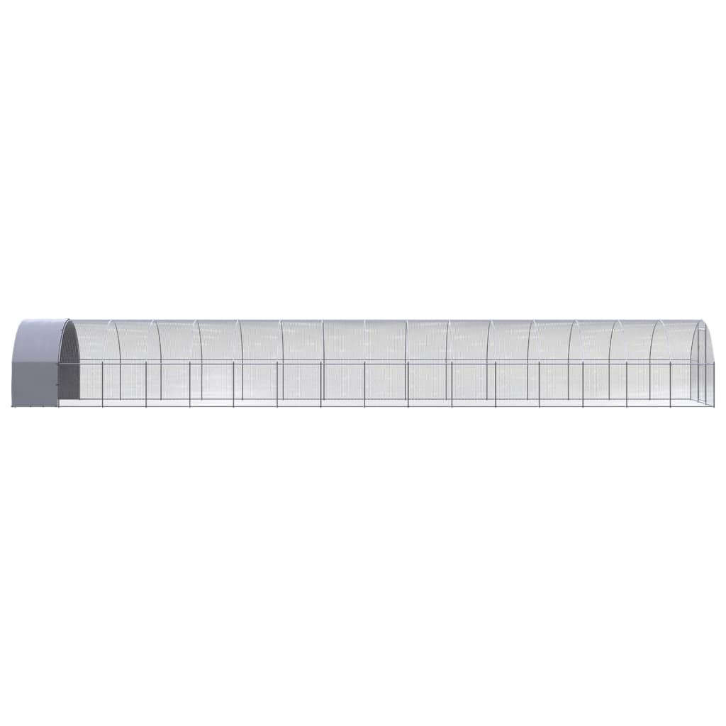 VidaXL Kippenren 3x16x2 m gegalvaniseerd staal