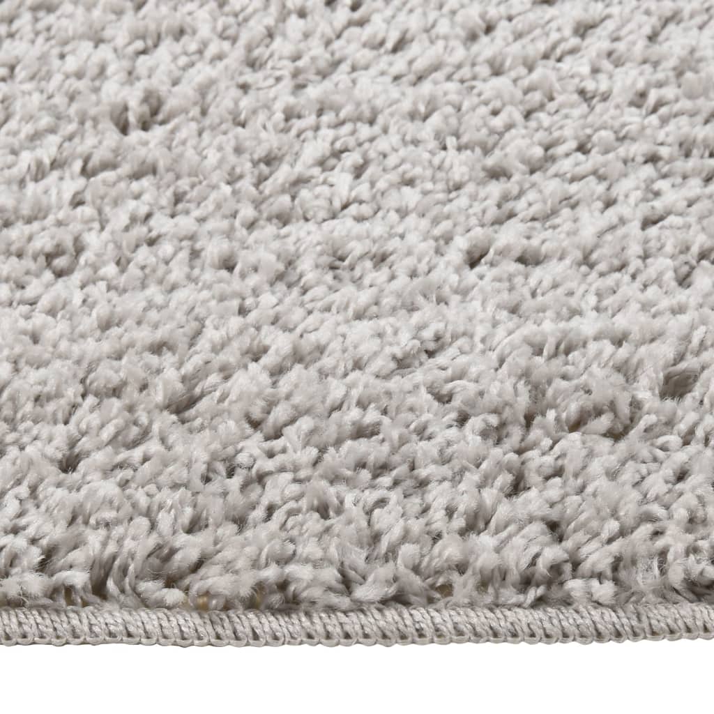 Vidaxl vloerkleed shaggy anti-slip 140x200 cm lichtgrijs