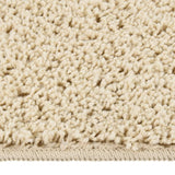 Vidaxl vloerkleed shaggy antislip 140x200 cm crèmekleurig
