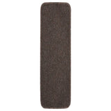Vidaxl trapmatten 15 st anti-slip rechthoekig 75x20 cm bruin
