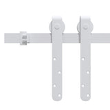 Vidaxl ophangset voor minischuifdeur 200 cm koolstofstaal wit