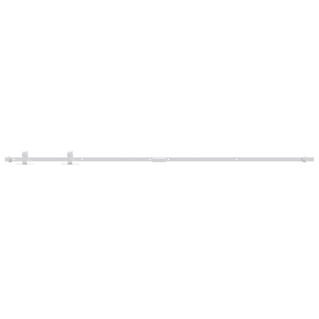 Vidaxl ophangset voor minischuifdeur 183 cm koolstofstaal wit