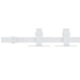 Vidaxl ophangset voor minischuifdeur 152 cm koolstofstaal wit