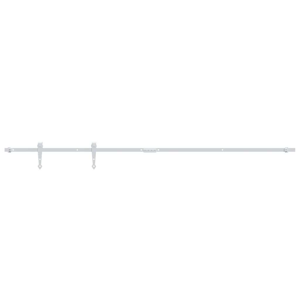 Vidaxl ophangset voor minischuifdeur 183 cm koolstofstaal wit