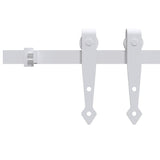 Vidaxl ophangset voor minischuifdeur 183 cm koolstofstaal wit