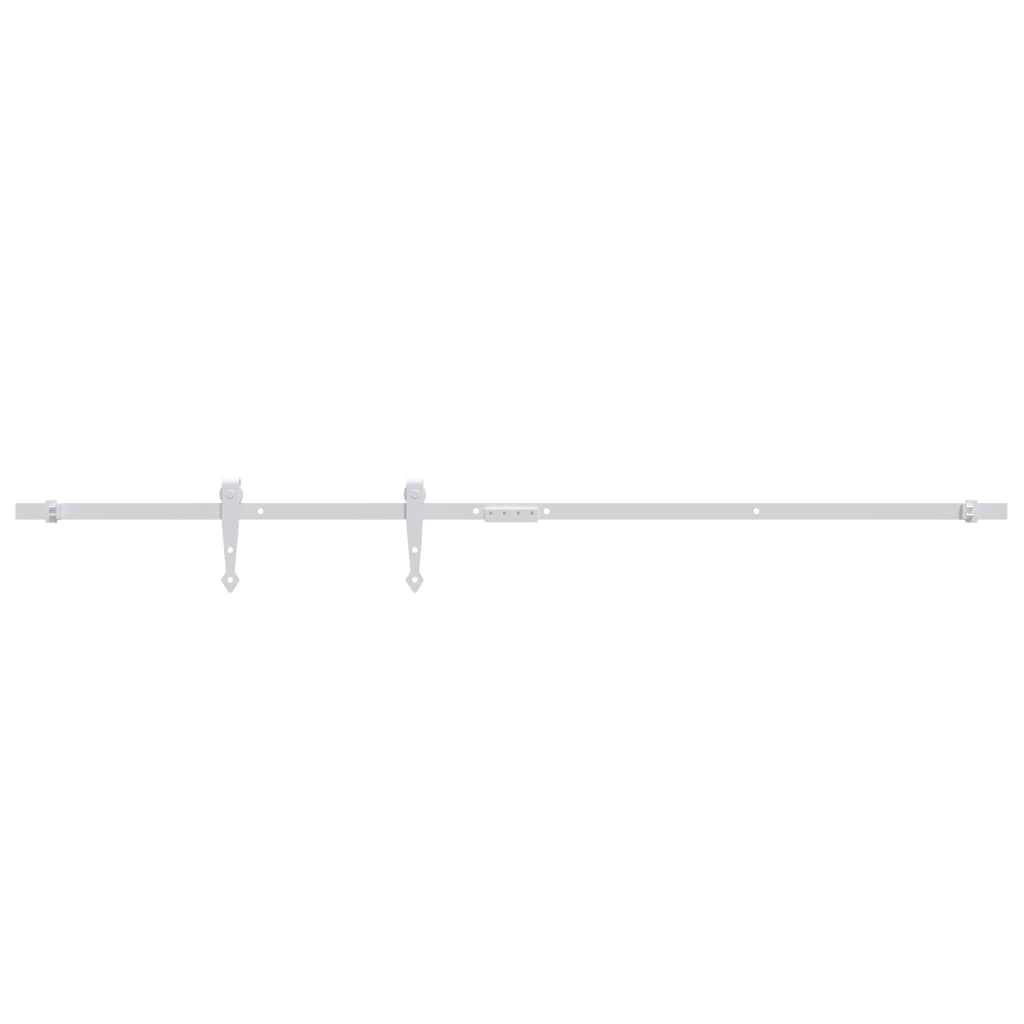Vidaxl ophangset voor minischuifdeur 152 cm koolstofstaal wit