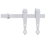 Vidaxl ophangset voor minischuifdeur 122 cm koolstofstaal wit
