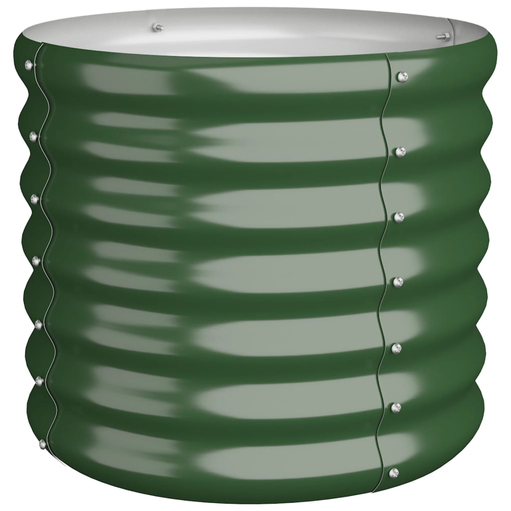 Vidaxl plantenbak 40x40x36 cm gegalvaniseerd staal groen