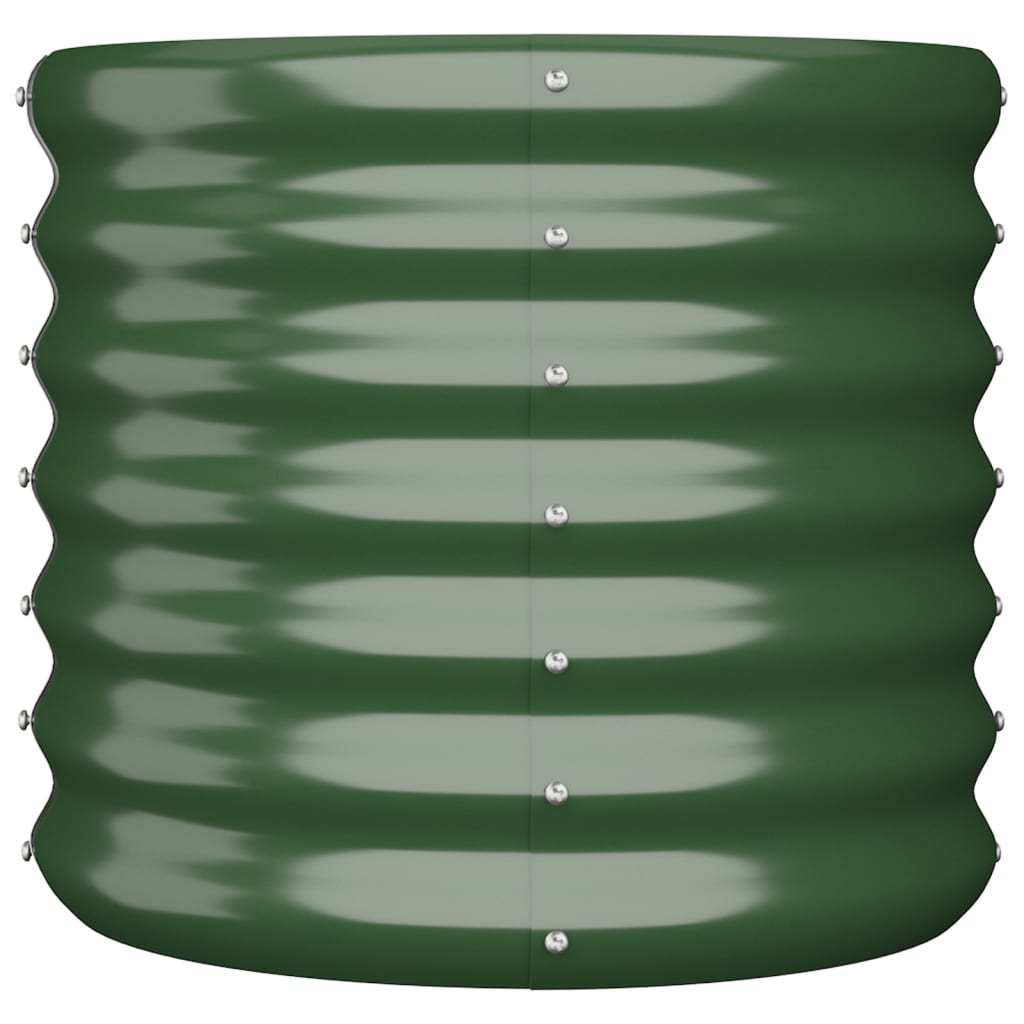 Vidaxl plantenbak 40x40x36 cm gegalvaniseerd staal groen