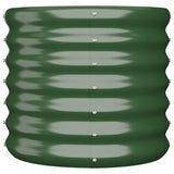 Vidaxl plantenbak 40x40x36 cm gegalvaniseerd staal groen