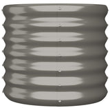 Vidaxl plantenbak 40x40x36 cm gegalvaniseerd staal grijs