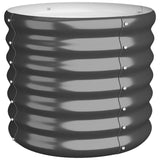 Vidaxl plantenbak 40x40x36 cm gegalvaniseerd staal antracietkleurig