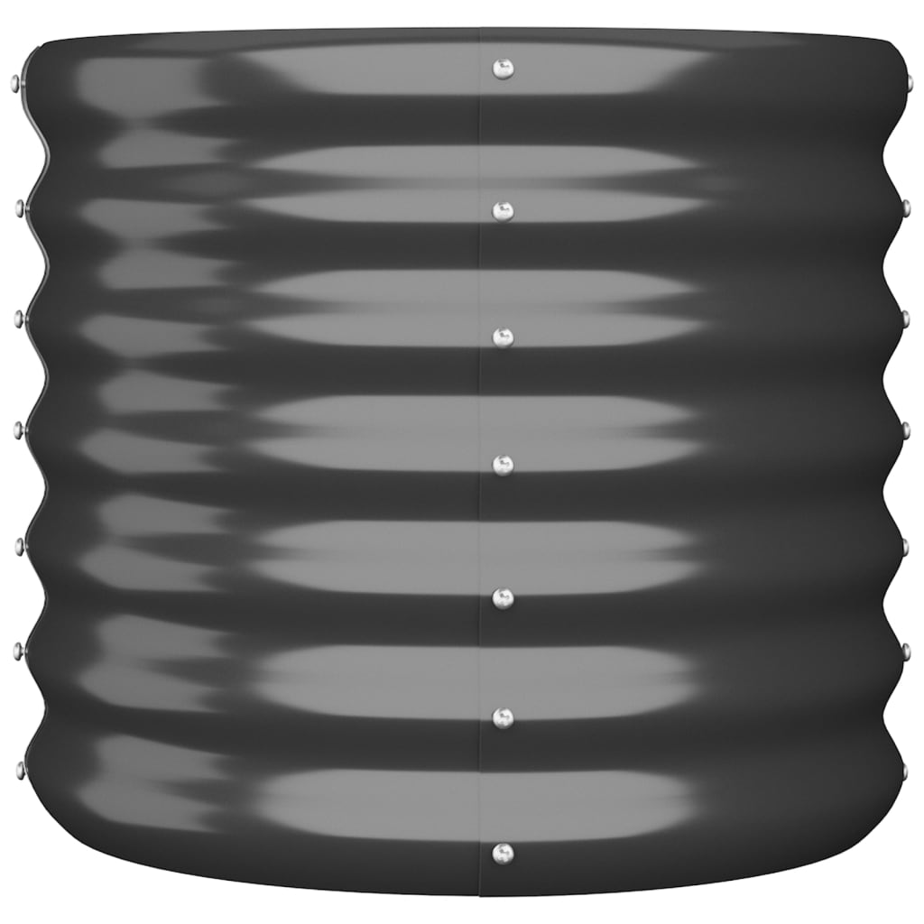 Vidaxl plantenbak 40x40x36 cm gegalvaniseerd staal antracietkleurig