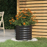 Vidaxl plantenbak 40x40x36 cm gegalvaniseerd staal antracietkleurig