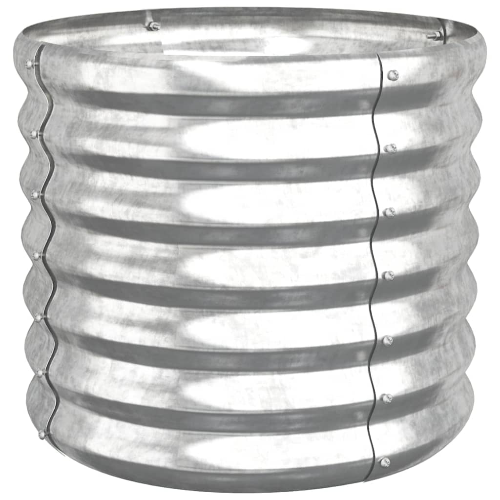 Vidaxl plantenbak 40x40x36 cm gegalvaniseerd staal zilverkleurig