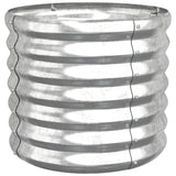 Vidaxl plantenbak 40x40x36 cm gegalvaniseerd staal zilverkleurig