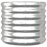 Vidaxl plantenbak 40x40x36 cm gegalvaniseerd staal zilverkleurig