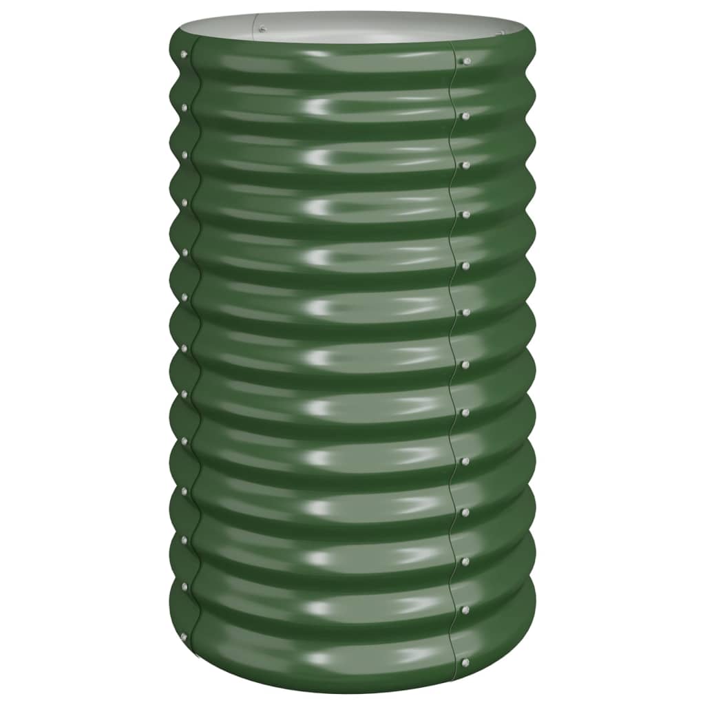 Vidaxl plantenbak 40x40x68 cm gegalvaniseerd staal groen