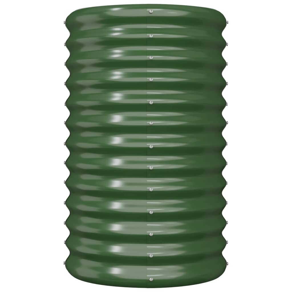 Vidaxl plantenbak 40x40x68 cm gegalvaniseerd staal groen