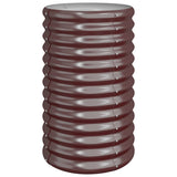 Vidaxl plantenbak 40x40x68 cm gegalvaniseerd staal bruin