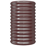 Vidaxl plantenbak 40x40x68 cm gegalvaniseerd staal bruin