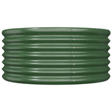 Vidaxl plantenbak 80x80x36 cm gegalvaniseerd staal groen