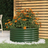 Vidaxl plantenbak 80x80x36 cm gegalvaniseerd staal groen