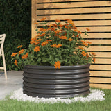 Vidaxl plantenbak 80x80x36 cm gegalvaniseerd staal antracietkleurig