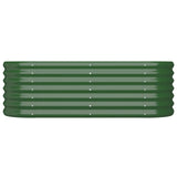 Vidaxl plantenbak 114x40x36 cm gegalvaniseerd staal groen