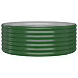 Vidaxl plantenbak 100x100x36 cm gegalvaniseerd staal groen
