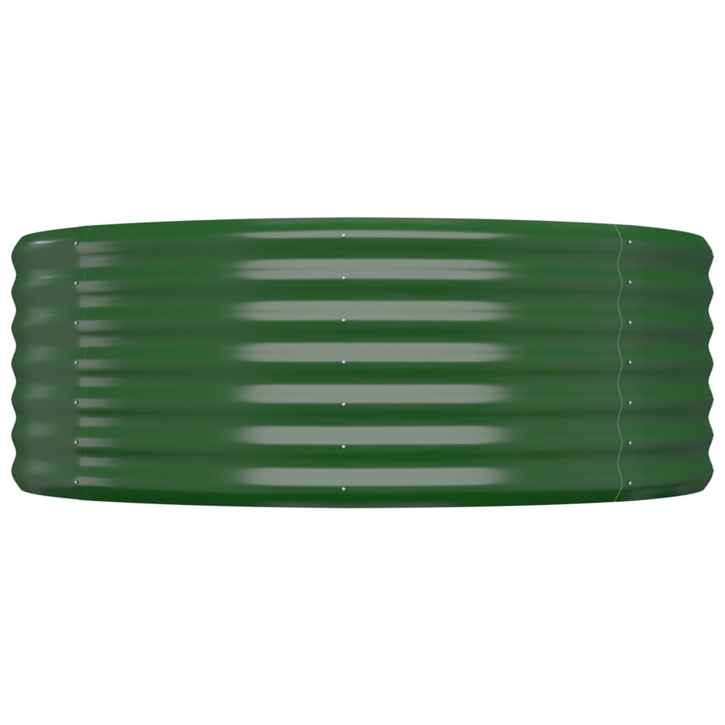 Vidaxl plantenbak 100x100x36 cm gegalvaniseerd staal groen