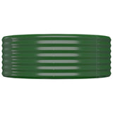 Vidaxl plantenbak 100x100x36 cm gegalvaniseerd staal groen