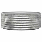 Vidaxl plantenbak 100x100x36 cm gegalvaniseerd staal zilverkleurig
