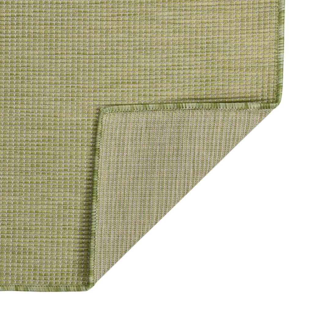 Vidaxl buitenkleed platgeweven 200x280 cm groen