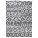 Vidaxl buitenkleed met patroon platgeweven 200x280 cm blauw