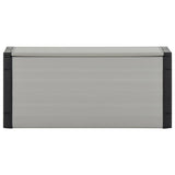 Vidaxl tuinafvalbak 85x34x40 cm grijs