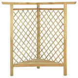 VidaXL Hoekpergola met bank 166x81x174 cm geïmpregneerd groenenhout
