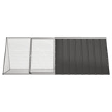 VidaXL Konijnenhok 201,5x80,5x71 cm gegalvaniseerd staal antraciet
