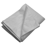 Vidaxl dekzeil 260 g m² 3x3 m hdpe grijs