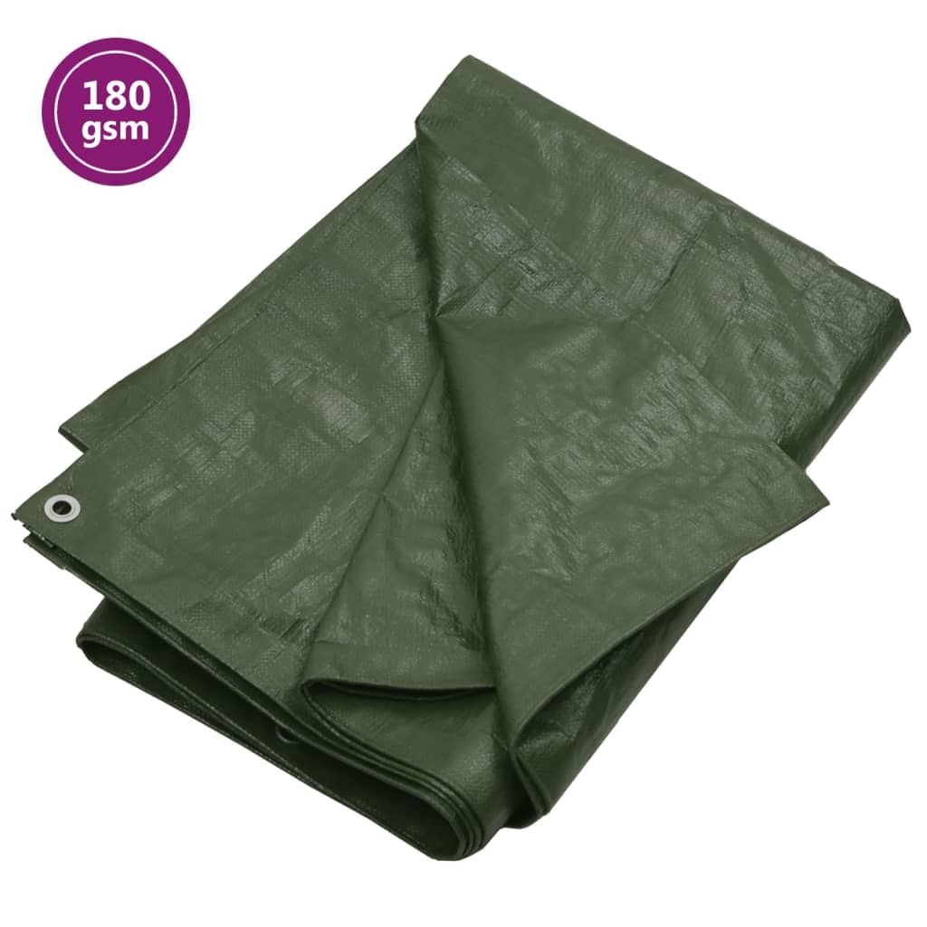 Vidaxl dekzeil 180 g m² 4x4 m hdpe groen
