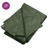 Vidaxl dekzeil 180 g m² 4x4 m hdpe groen