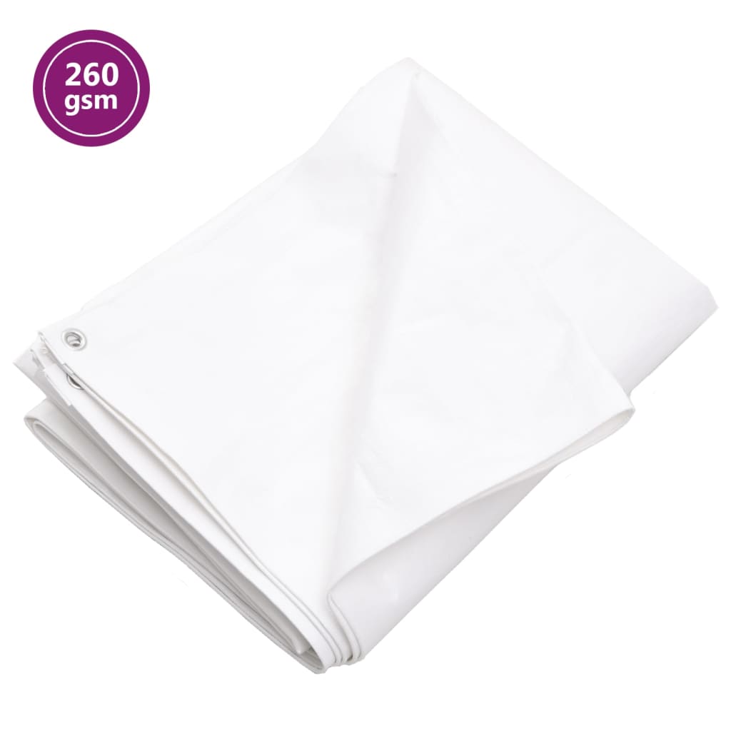 Vidaxl dekzeil 260 g m² 3x5 m hdpe wit