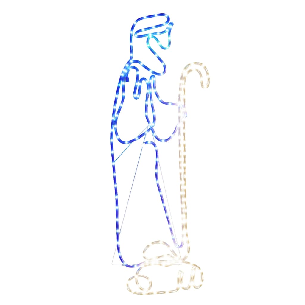 Vidaxl kerstfiguren herder en lam met 168 led's 102,5x35 cm