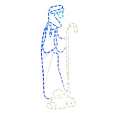Vidaxl kerstfiguren herder en lam met 168 led's 102,5x35 cm