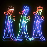 Vidaxl kerstfiguren drie koningen met 504 led's 99,5x45,5 cm